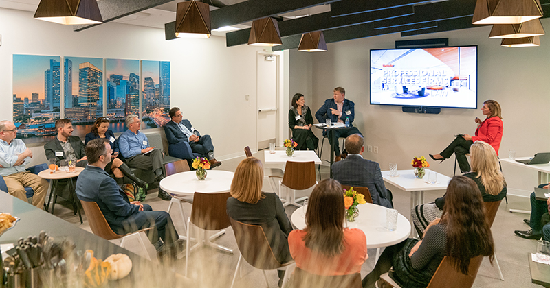 Sound Masking Panels at Cresa's Office