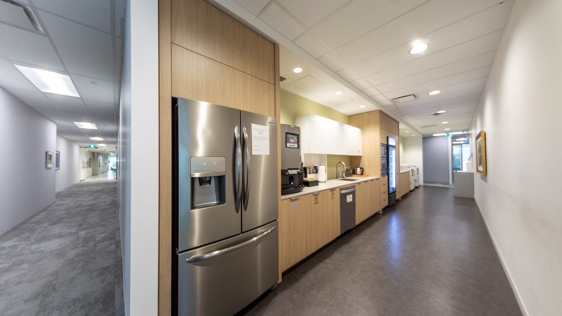 Kitchen and corridor