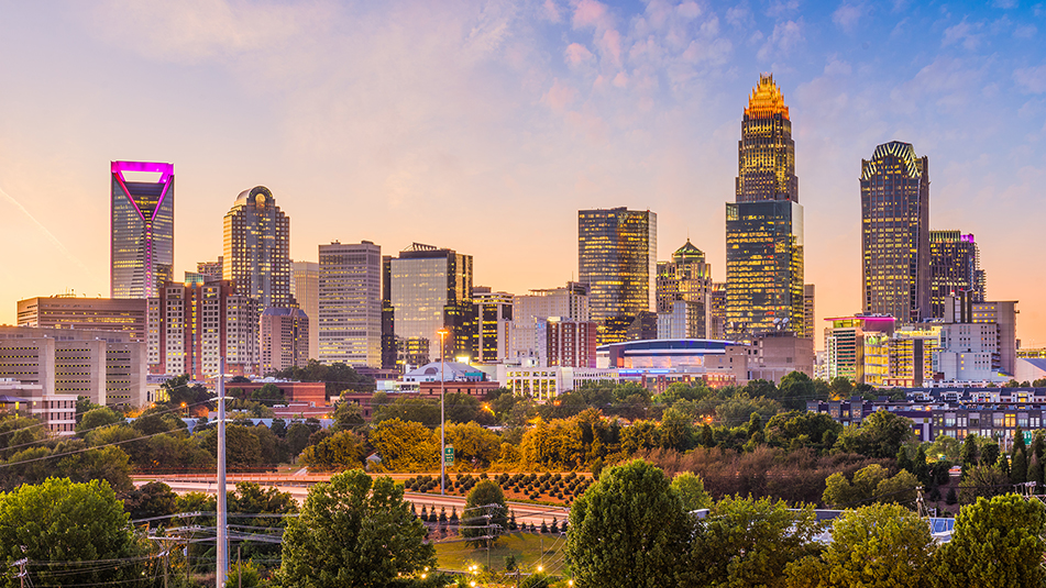 Charlotte Skyline at Dusk