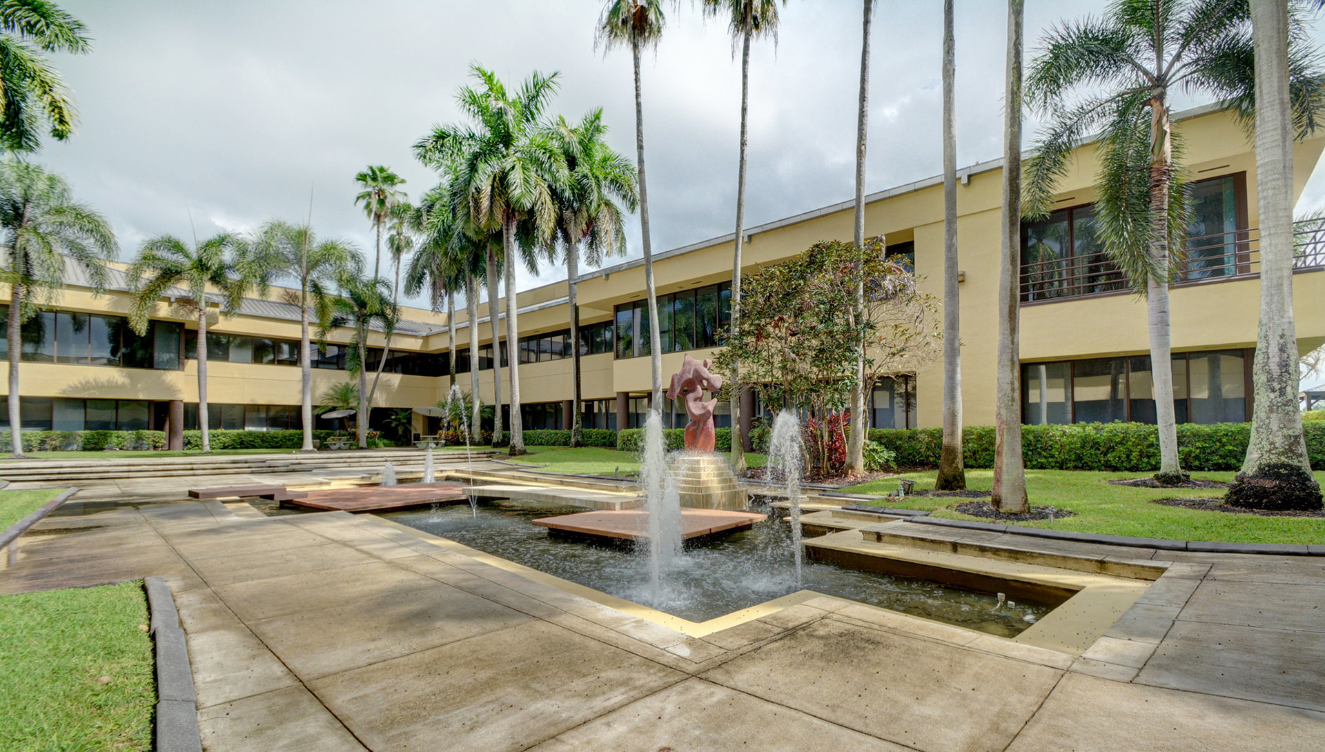 Building exterior courtyard