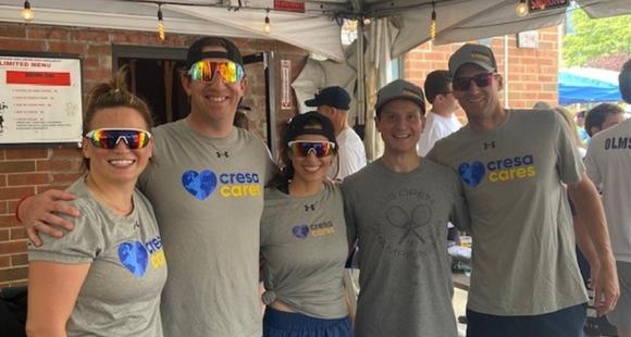 Cresa Cares volleyball