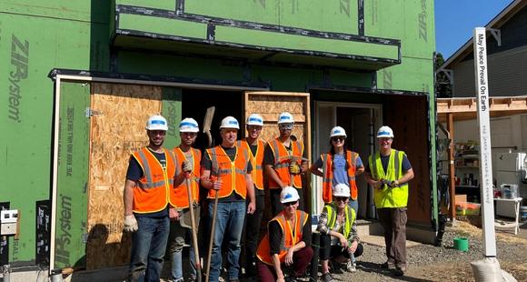 Cresa Portland at a Habitat Build Day 