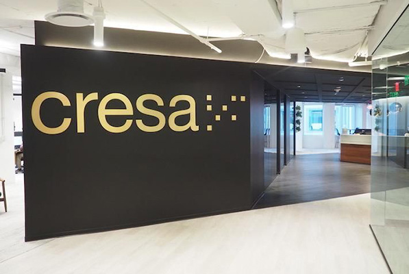 The entrance to Cresa's headquarters office at 1800 M St. NW