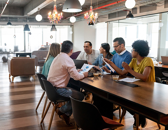 People Sitting Around Table