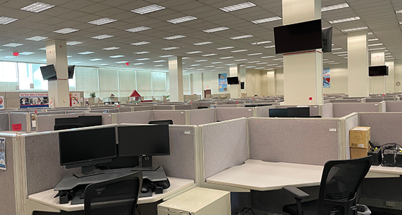 Interior Office Cubicles