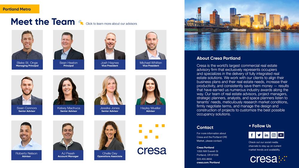 Q2 2022 Portland Office Market Report, by Cresa