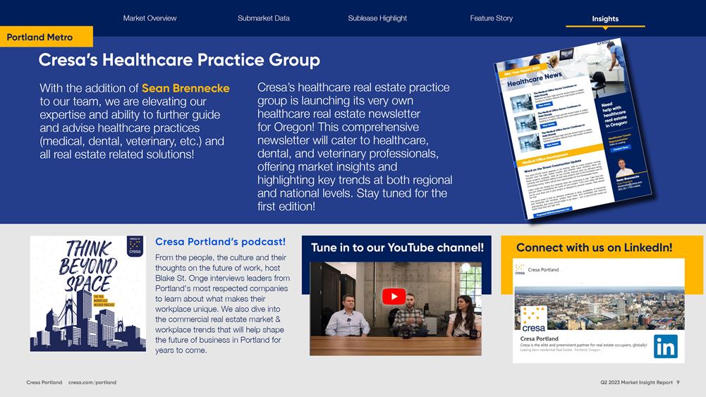 Cresa's Q2 2023 Portland Office Market Report