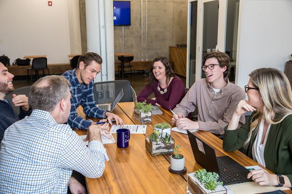 Meeting in Cresa's Portland office