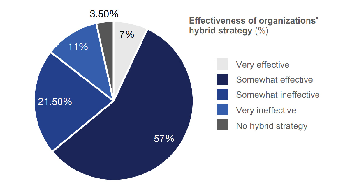 Effectiveness of organizations' hybrid strategy